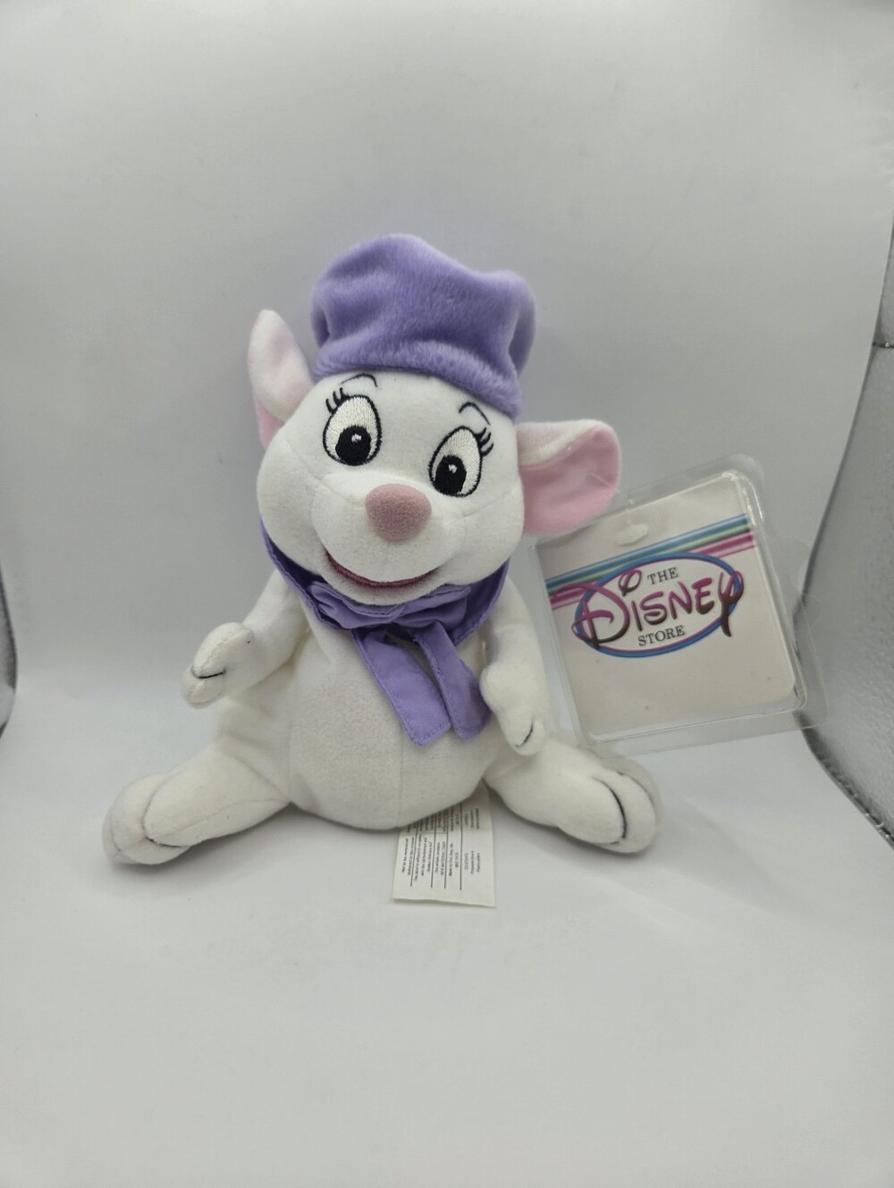 Bianca Rescuers Mouse Mini Bean Bag Plus Disney - New With Tags
